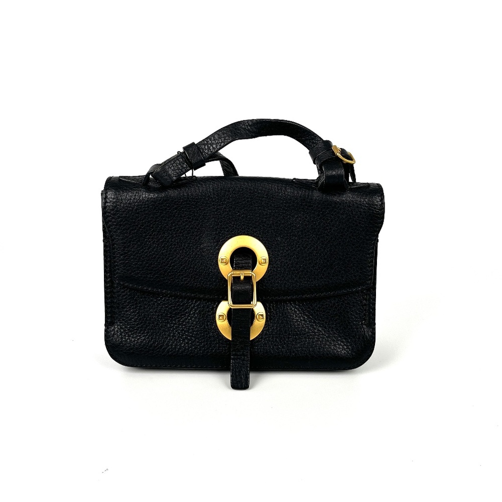Authentic Vintage VALENTINO Eye on You Crossbody Black Leather Crossbody Bag